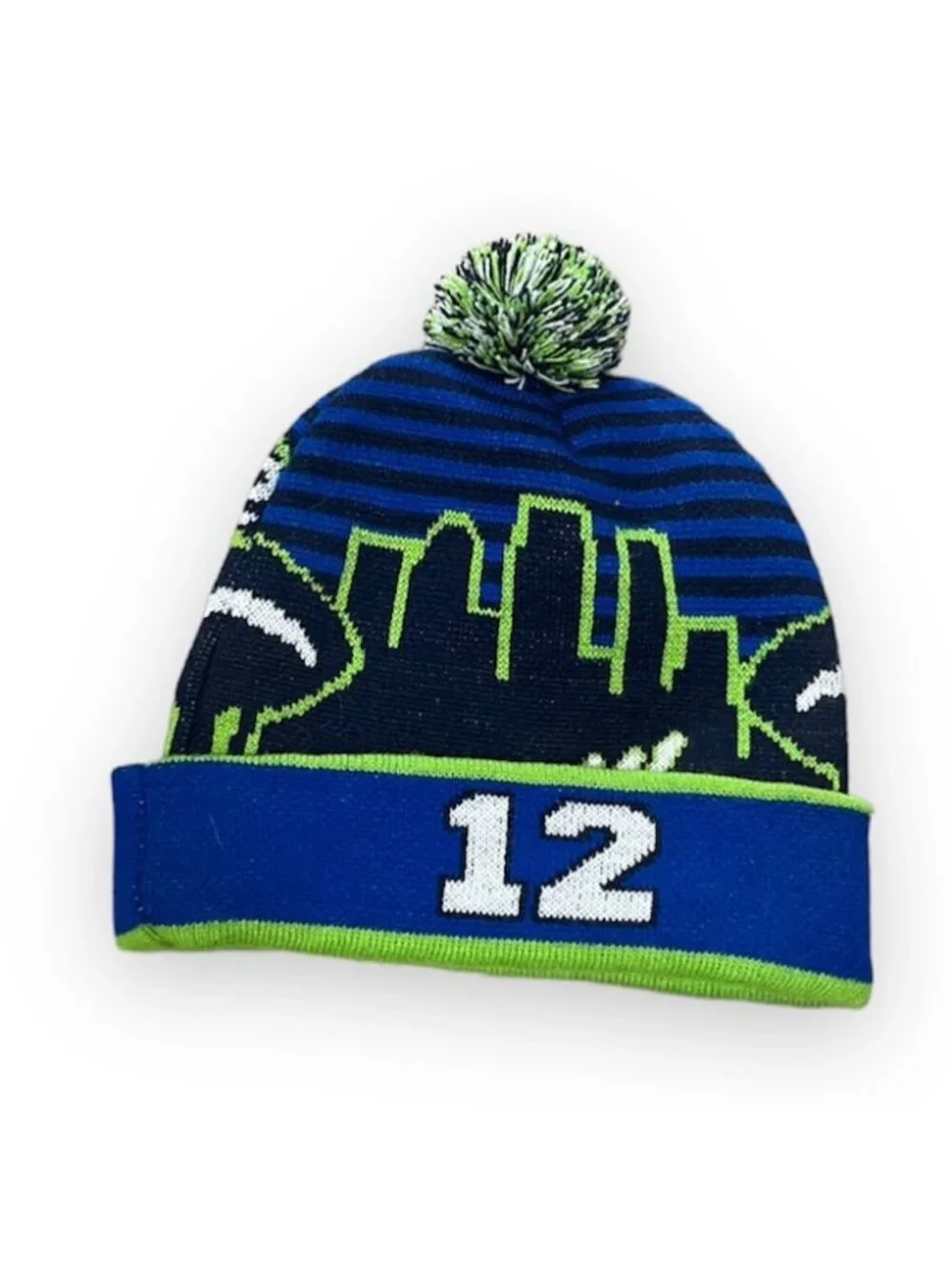 Seattle Seahawks Football 12th Man Beanie Hat One Size